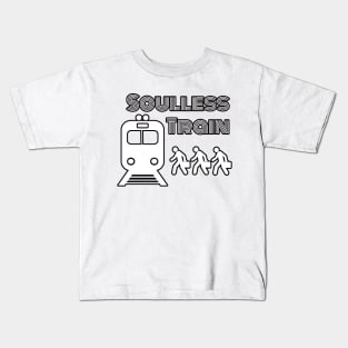 Soulless Train - black outline Kids T-Shirt